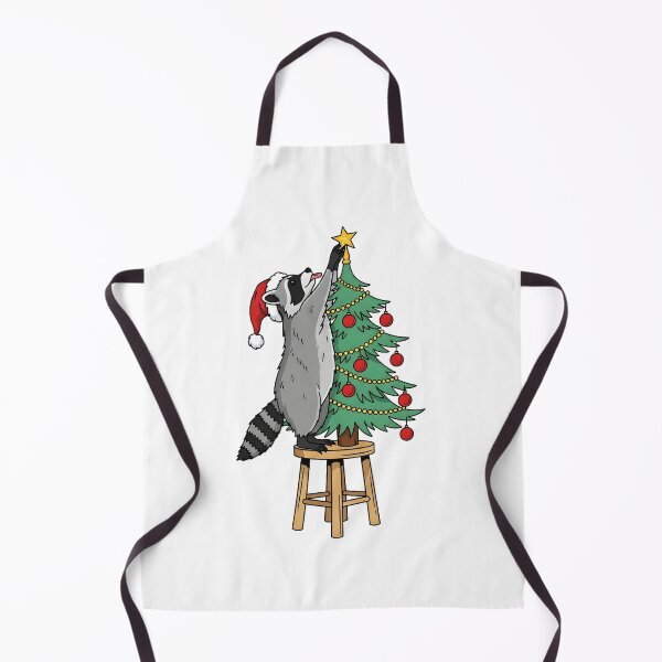 Item preview, Mapache decorando el árbol de Navidad para los amantes de los animales en esta temporada festiva. designed and sold by KroghDs.