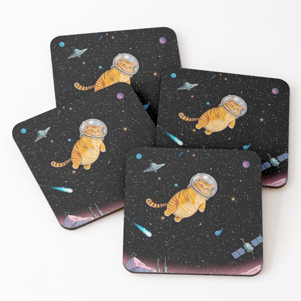 Item preview, Feline Astronaut: Exploring Dream Worlds Pink designed and sold by KaiserBA.