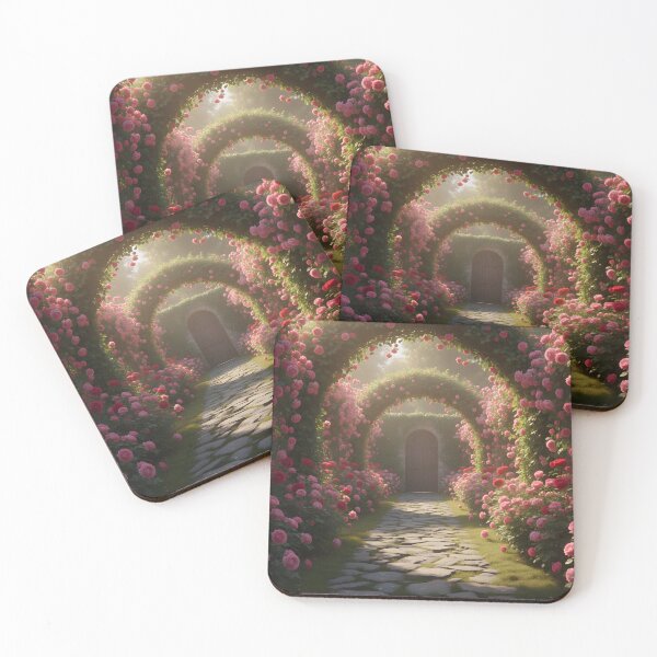 Item preview, Stone Path Through a Rose Arbour designed and sold by homydesign.