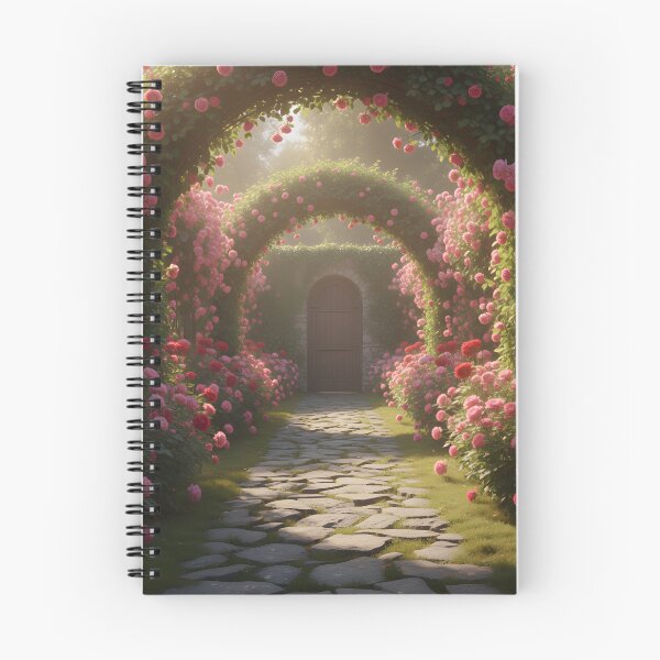 Item preview, Stone Path Through a Rose Arbour designed and sold by homydesign.