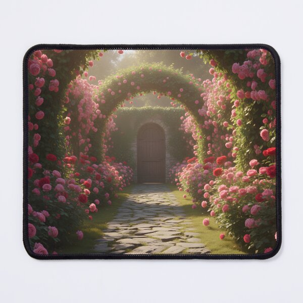 Item preview, Stone Path Through a Rose Arbour designed and sold by homydesign.