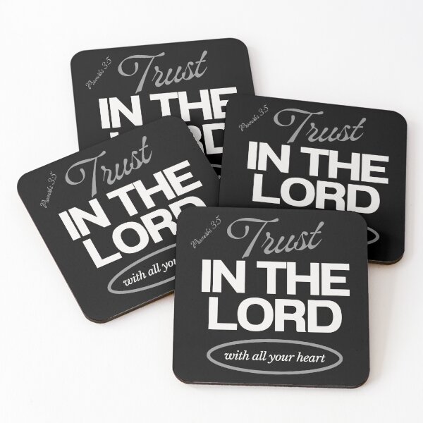 Item preview, Trust in the Lord Christian Bible Verse Proverbs 3:5 -  White Edition   designed and sold by Holy Ink Studio.