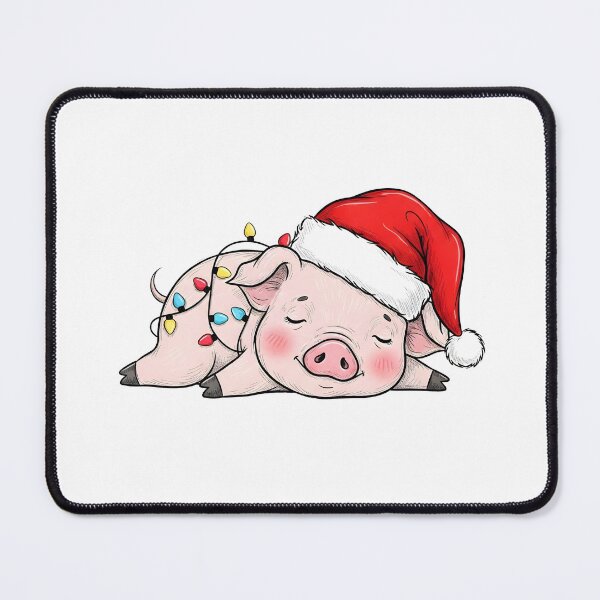 Item preview, Sleepy Pig Christmas Lights Xmas Animal Lover designed and sold by KroghDs.