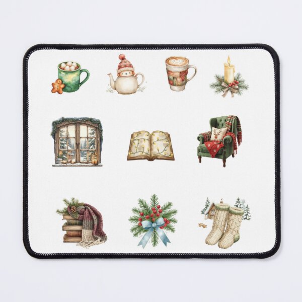 Item preview, Pack Cozy Christmas Watercolor Stickers designed and sold by SoftyDesigns.