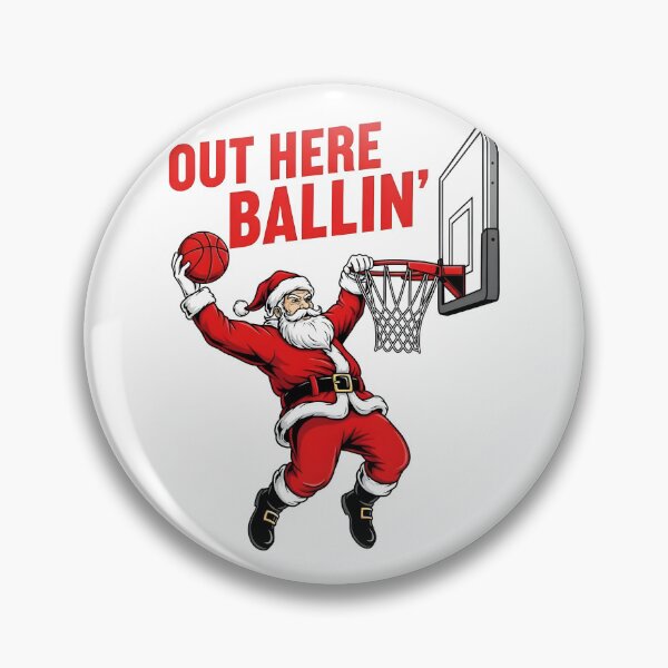 Item preview, Out Here Ballin' Christmas Basketball Lover designed and sold by KroghDs.