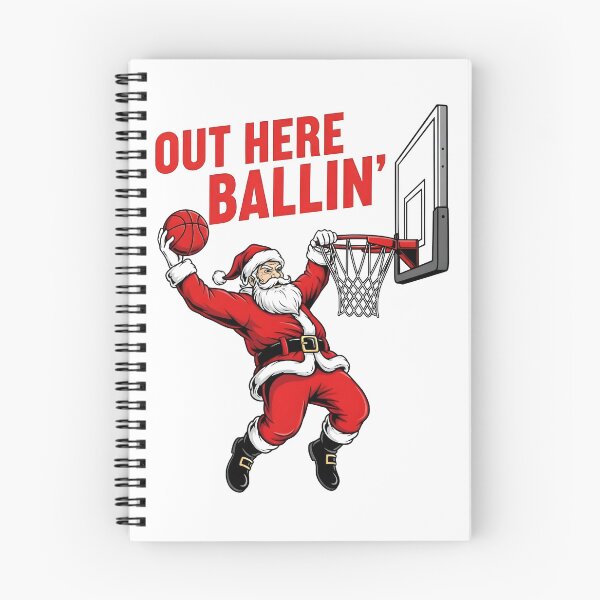 Item preview, Out Here Ballin' Christmas Basketball Lover designed and sold by KroghDs.
