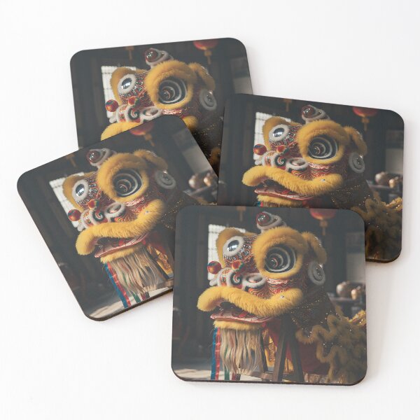 Item preview, Lion Dance Costume in Dimly Lit Temple Hall designed and sold by homydesign.