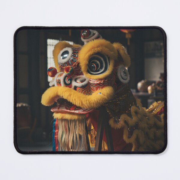 Item preview, Lion Dance Costume in Dimly Lit Temple Hall designed and sold by homydesign.