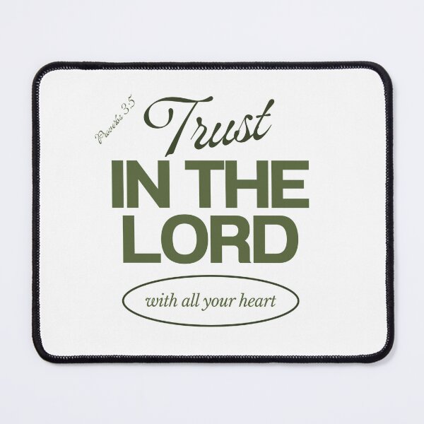 Item preview, Trust in the Lord Christian Bible Verse Proverbs 3:5 - Green Edition designed and sold by Holy Ink Studio.