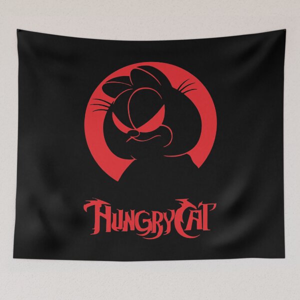 Item preview, Hungry Cat – Attitude Over Appetite designed and sold by Robert "Hellfish" Fonseca.