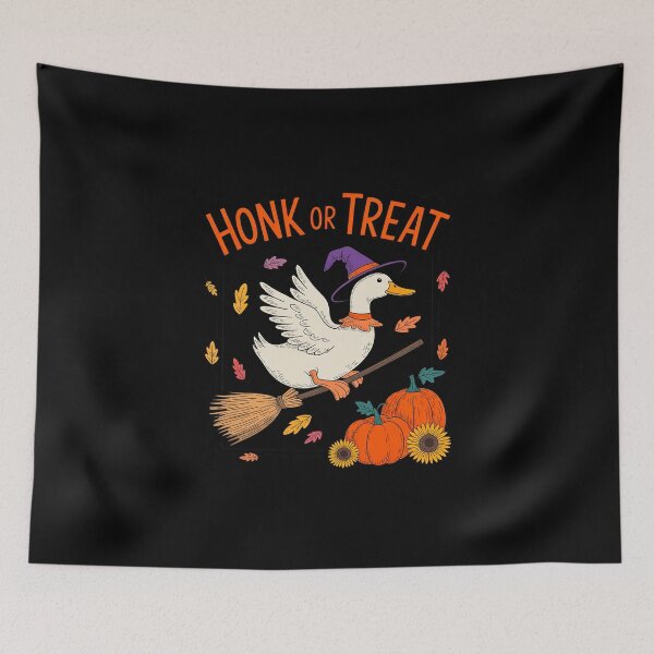 Item preview, Spooky Goose Honk Or Treat Halloween Goose Witch Pumpkin designed and sold by skanderio.