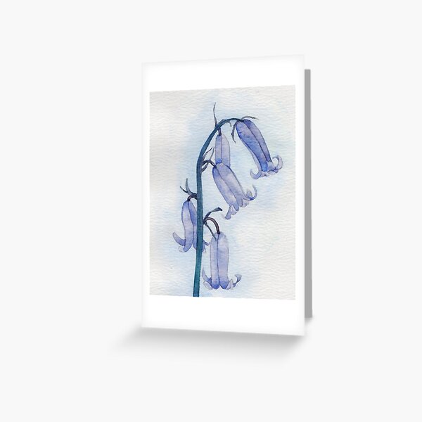 Bluebells watercolour Greeting Card