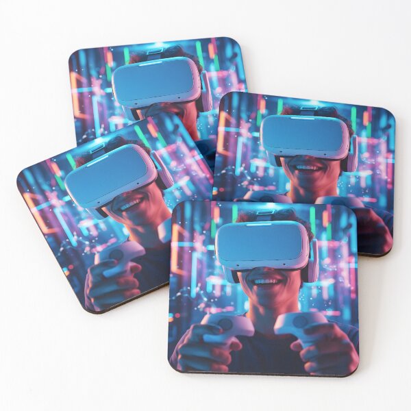 Item preview, Young Enthusiast Playing Virtual Reality Game designed and sold by homydesign.