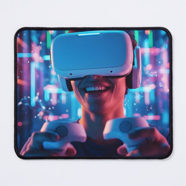 Item preview, Young Enthusiast Playing Virtual Reality Game designed and sold by homydesign.