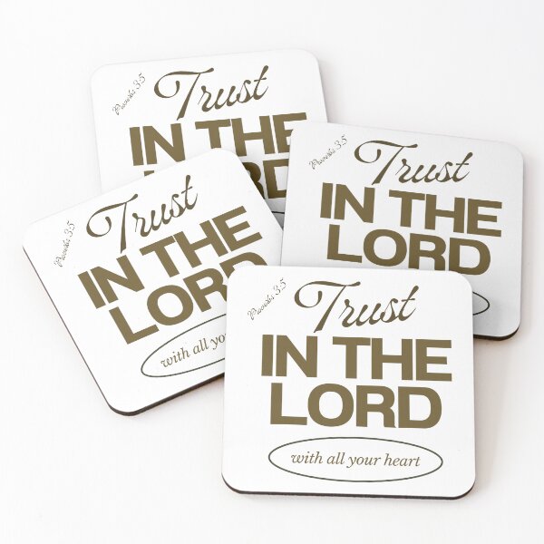 Item preview, Trust in the Lord Christian Bible Verse Proverbs 3:5 -  Brown Edition   designed and sold by Holy Ink Studio.