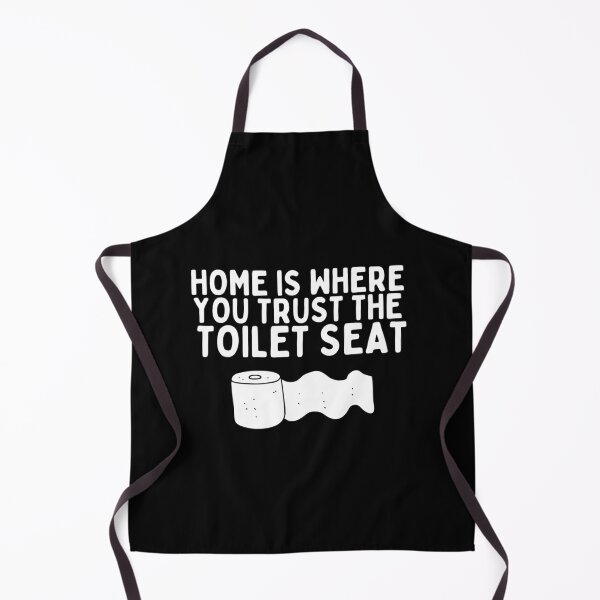 Item preview, Home is where you trust the toilet seat designed and sold by The Cosmic Turtle.