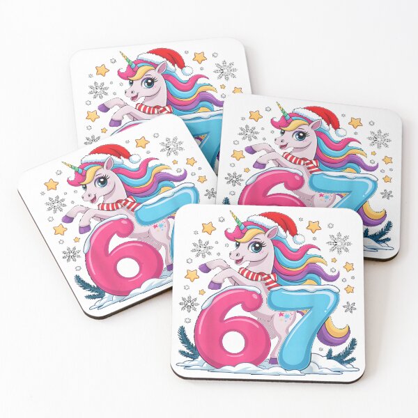 Item preview, Holiday Unicorn 67 — Candy Colors & Snow Magic designed and sold by LissethsWorld.