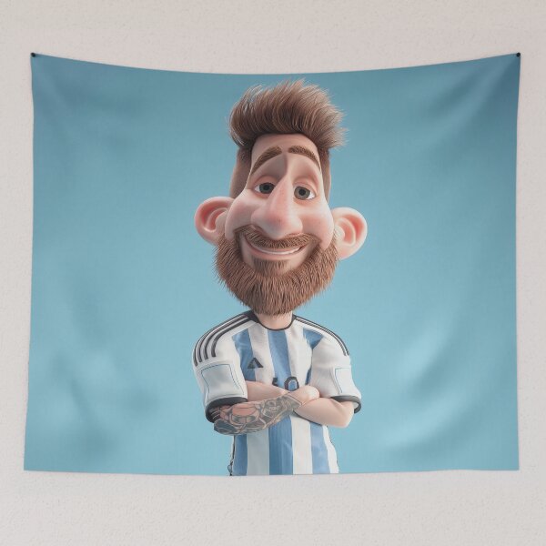 Item preview, Lionel Messi Soccer Caricature Cartoon Football Legend designed and sold by mildaclairmo.