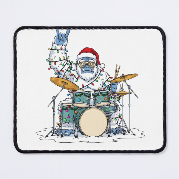 Item preview, Yeti Drummer Christmas Rock And Roll Musician designed and sold by KroghDs.
