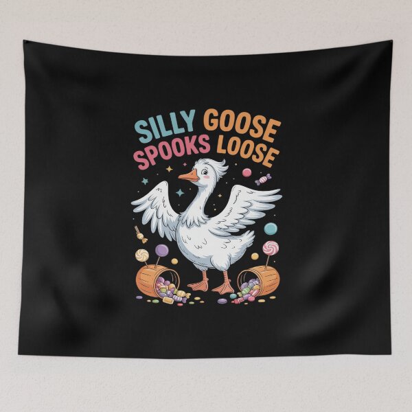Item preview, Spooky Goose Spooks Loose Silly Duck Halloween designed and sold by skanderio.
