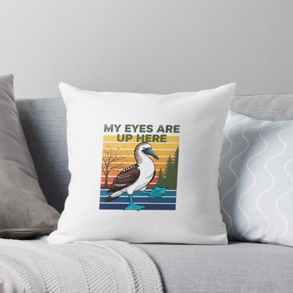 Item preview, My Eyes Are Up Here Blue-Footed Booby Vintage Design designed and sold by Oppostis345.