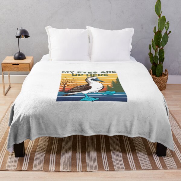 Item preview, My Eyes Are Up Here Blue-Footed Booby Vintage Design designed and sold by Oppostis345.