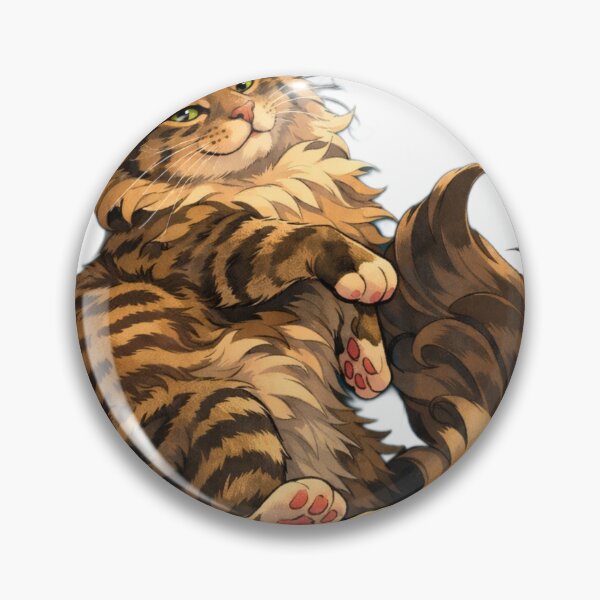 Item preview, fluffy cat designed and sold by MEWowoes.