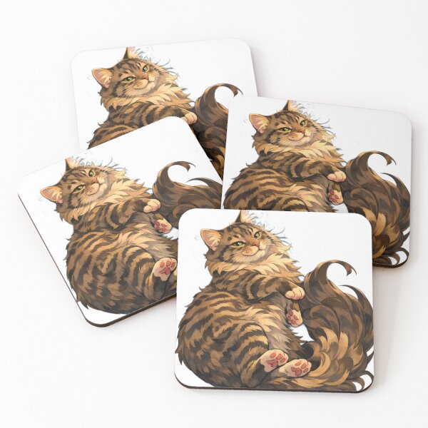 Item preview, fluffy cat designed and sold by MEWowoes.