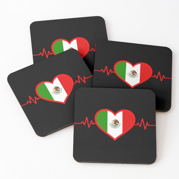 Item preview, Heart with Mexico Flag Symbol – Mexican Pride Love and National Identity Icon designed and sold by Ach&Koor.