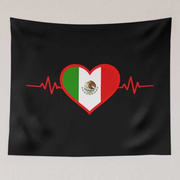 Item preview, Heart with Mexico Flag Symbol – Mexican Pride Love and National Identity Icon designed and sold by Ach&Koor.