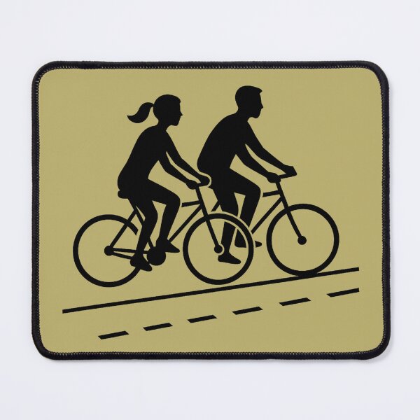 Item preview, Romantic Evening Ride — Couple on Bicycles designed and sold by SilentPowerArt.