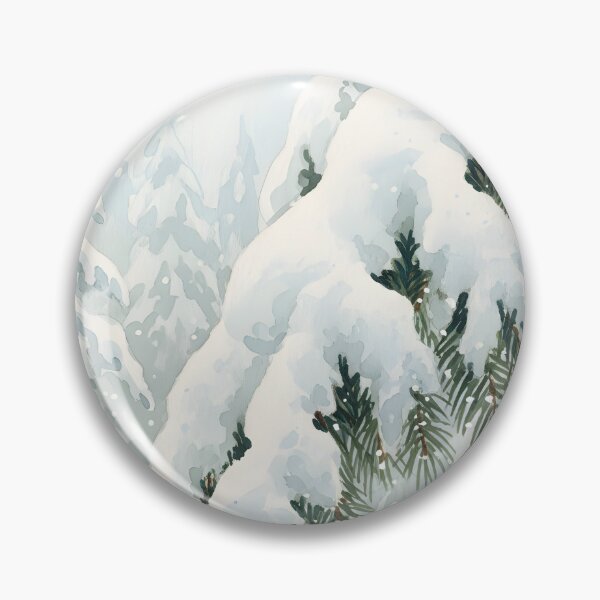 Item preview, Heavy Snow Blanketing Pine Tree Branches designed and sold by homydesign.