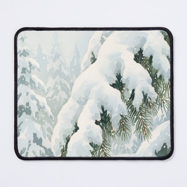 Item preview, Heavy Snow Blanketing Pine Tree Branches designed and sold by homydesign.