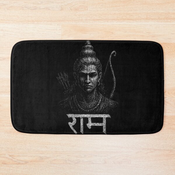 Item preview, Lord Rama Dark Grunge Art - Hindu God Spiritual Illustration designed and sold by Mortisigil.