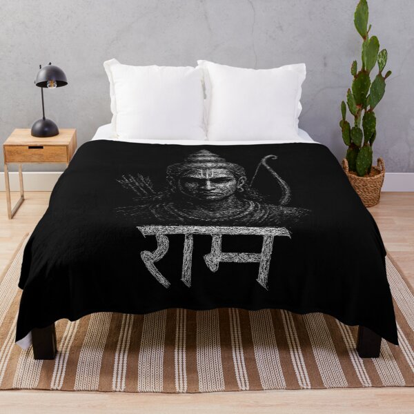 Item preview, Lord Rama Dark Grunge Art - Hindu God Spiritual Illustration designed and sold by Mortisigil.