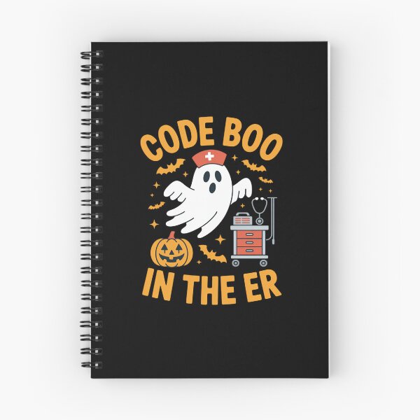 Item preview, Spooky Halloween Code Boo In The ER Emergency Room Nurse designed and sold by imsamaharem.