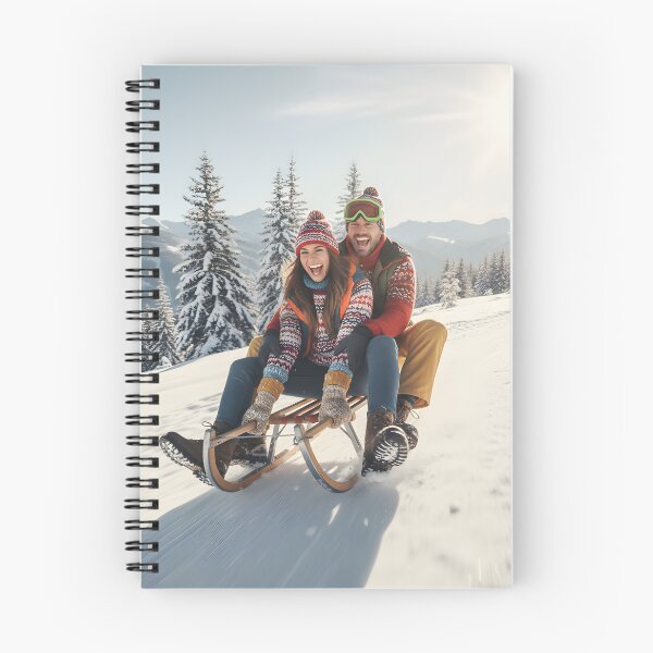 Item preview, Winter Sledding Joyride on a Snowy Mountain designed and sold by homydesign.