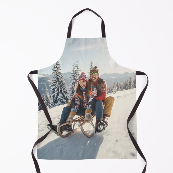 Item preview, Winter Sledding Joyride on a Snowy Mountain designed and sold by homydesign.