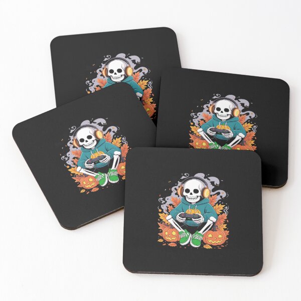 Item preview, Spooky Halloween Skeleton Gamer Video Gaming Lover designed and sold by imsamaharem.