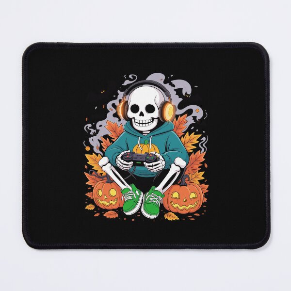 Item preview, Spooky Halloween Skeleton Gamer Video Gaming Lover designed and sold by imsamaharem.