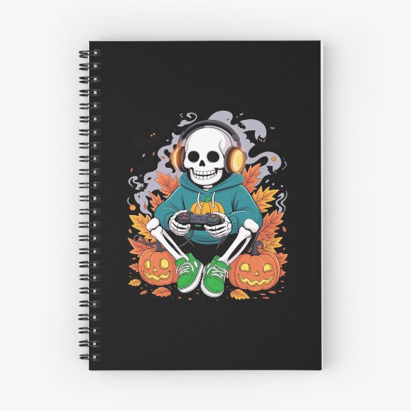Item preview, Spooky Halloween Skeleton Gamer Video Gaming Lover designed and sold by imsamaharem.