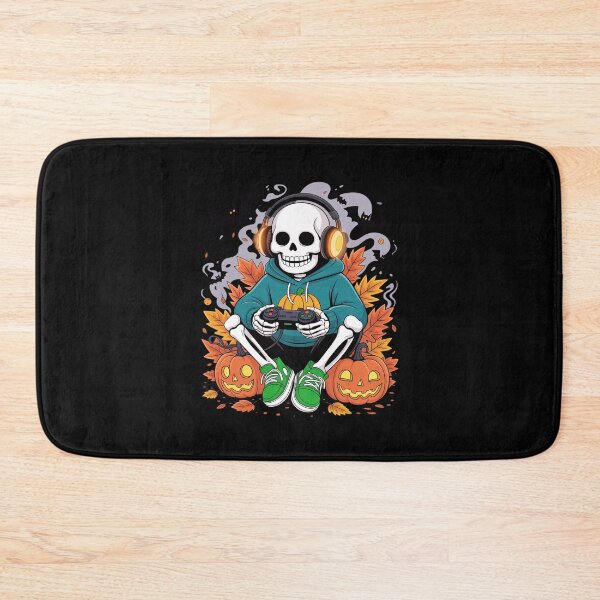 Item preview, Spooky Halloween Skeleton Gamer Video Gaming Lover designed and sold by imsamaharem.