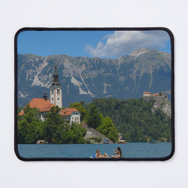 Item preview, Lake Bled, paddle boarders designed and sold by rich1mages.