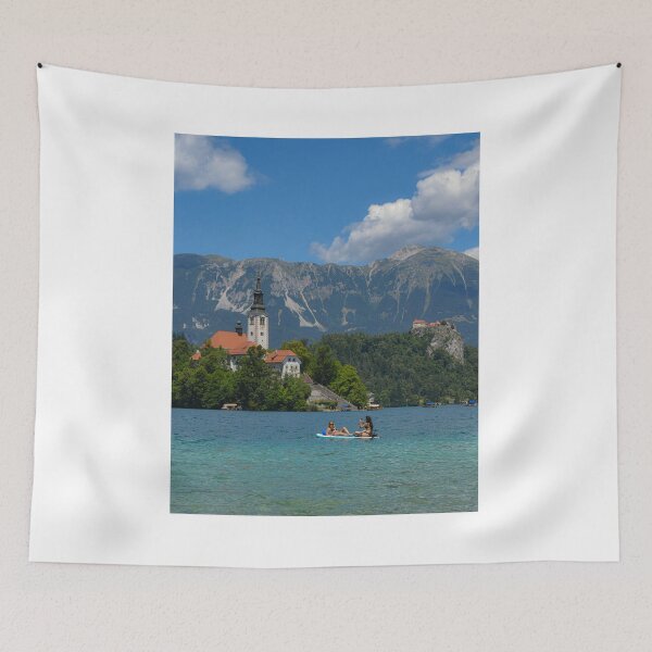 Item preview, Lake Bled, paddle boarders  designed and sold by rich1mages.