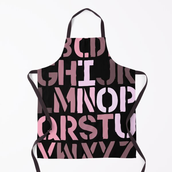 Item preview, Abstract Alphabet Typography Art in Pink Tones designed and sold by NNAANN.
