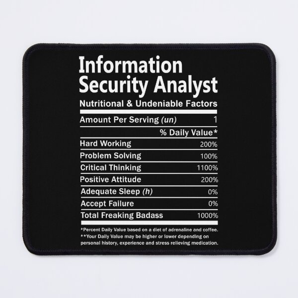 Item preview, Information Security Analyst designed and sold by aqnkkalw83.