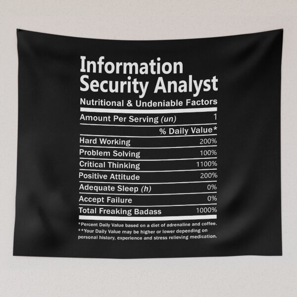 Item preview, Information Security Analyst designed and sold by aqnkkalw83.