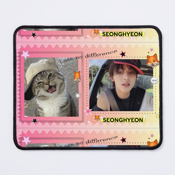Item preview, Cortis Seonghyeon Cat Meme designed and sold by Greatbluewhale3.