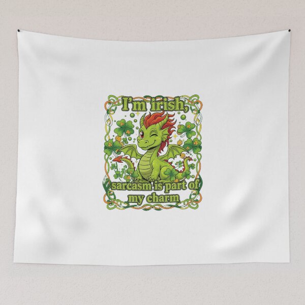 Item preview, Dragon I'm Irish Sarcasm Charm designed and sold by Evat1996.