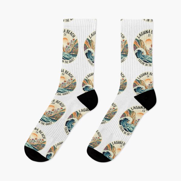 Item preview, Laguna Beach California Art | 'Color in the Quiet' Serene Coastal Design | SoCal Ocean Vibe Tee & Gift designed and sold by FitEnvy.